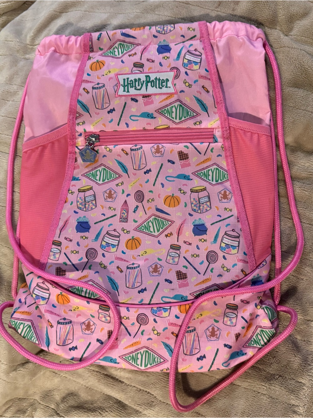 Ju-Ju-Be Pink Harry Potter Honeydukes Drawstring Bag